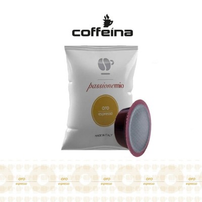 100 Capsule Lollo Caffè PassioneMito Oro Espresso - Compatibili Lavazza A Modo Mio