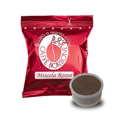 100 capsule caffè Borbone miscela rossa compatibile espresso point
