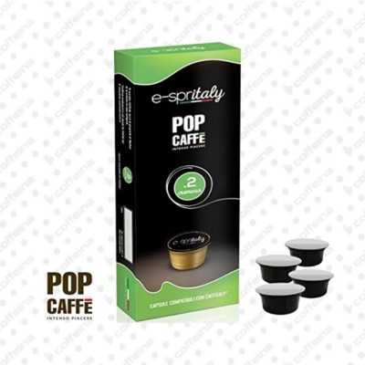 10 capsule caffè POP CAFFE' E-SPRITALY .2 CREMOSO compatibili Caffitaly*