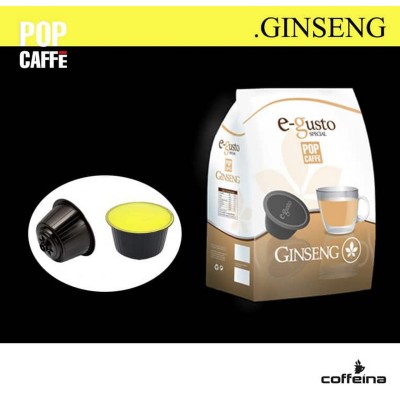 16 Capsule Pop Caffè E-Gusto Ginseng - Compatibili Nescafe Dolce Gusto