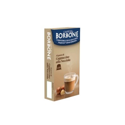 10 Capsule Borbone Cappuccino Nocciola - Compatibili Nespresso