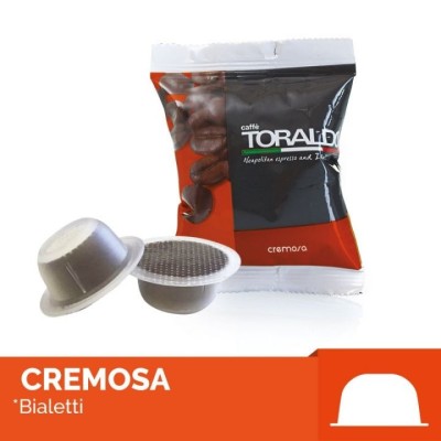 100 Capsule Caffè Toraldo Cremosa - Compatibili Bialetti