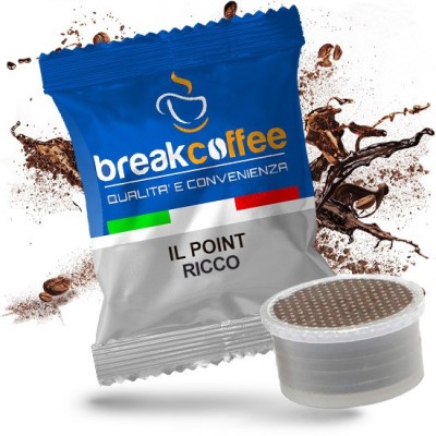 100 Capsule Caffè Break Coffee Ricco - Compatibili Lavazza Espresso Point