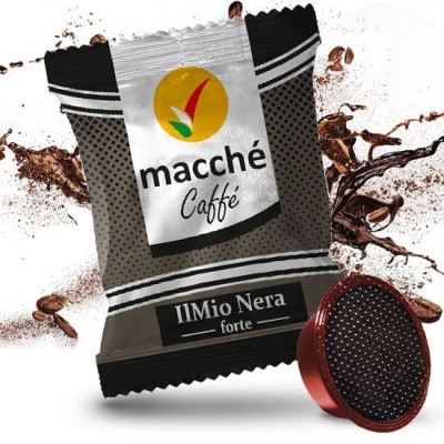 50 Capsule Macché Caffè IlMio Nera Forte - Compatibili Lavazza A Modo Mio