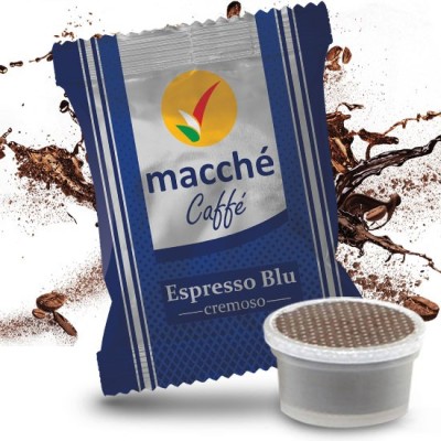 50 Capsule Macché Caffè Blu Cremoso - Compatibili Uno System