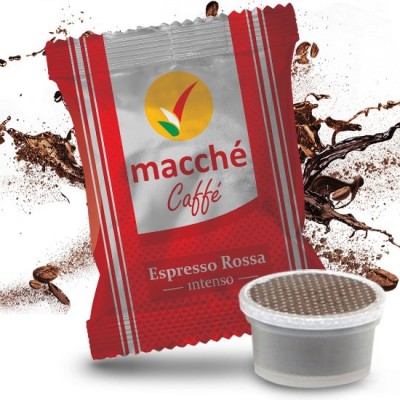 50 Capsule Macché Caffè Rossa Intenso - Compatibili Uno System