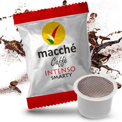 100 Capsule Macché Caffè Smarty Intenso - Compatibili Fior Fiore, Lui, Aroma Vero, Martello, Italico, Espressi Italiani