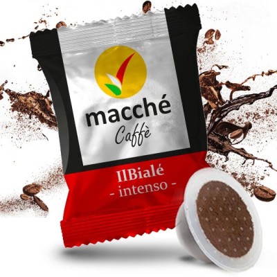 50 Capsule Macché Caffè IlBialè Intenso - Compatibili Bialetti
