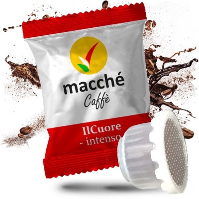 50 Capsule Macché Caffè IlCuore Intenso - Compatibili Sistema Domo e Cuorespresso®