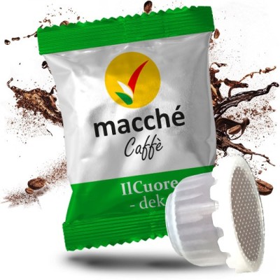 50 Capsule Macché Caffè IlCuore Decaffeinato Dek - Compatibili Sistema Domo e Cuorespresso®