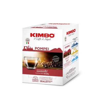 50 Capsule Caffè Kimbo Pompei - Compatibili Bialetti