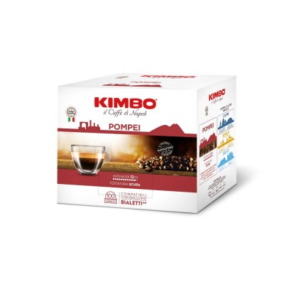 100 Capsule Caffè Kimbo Pompei - Compatibili Bialetti