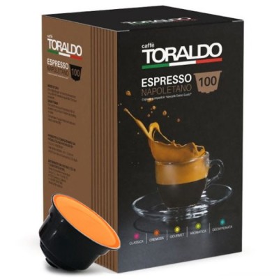 100 Capsule Caffè Toraldo Cremosa - Compatibili Nescafe Dolce Gusto