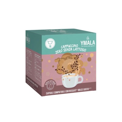 16 Capsule Ymala Cappuccino Zero Senza Lattosio - Compatibili Nescafe Dolce Gusto