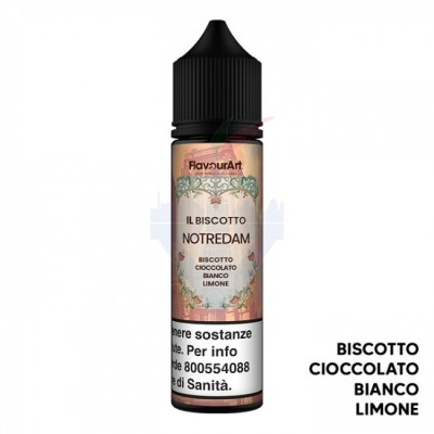 Flavourart IL BISCOTTO NOTREDAME Biscotto con Cioccolato Bianco e Limone Vape Shot 20ml