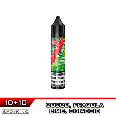 Galactika SPARKLIME Fragola, Lime e Cocco Mini Shot 10ml