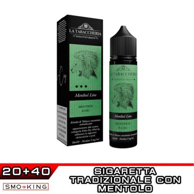 La Tabaccheria MENTHOL E-CIG Extra Dry 4Pod Menthol Line Shot 20ml