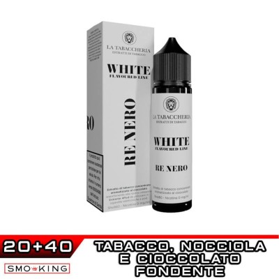 La Tabaccheria WHITE Classil Line RE NERO Nocciole e Cioccolato Fondente Shot 20ml