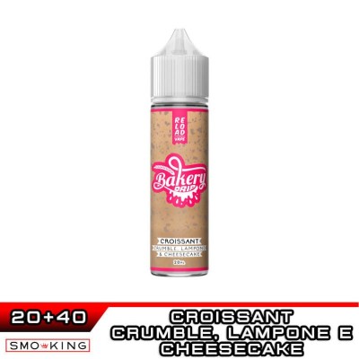 Reload Vape BAKERY DRIP CROISSANT con Crumble Lampone e Cheesecake 20ml