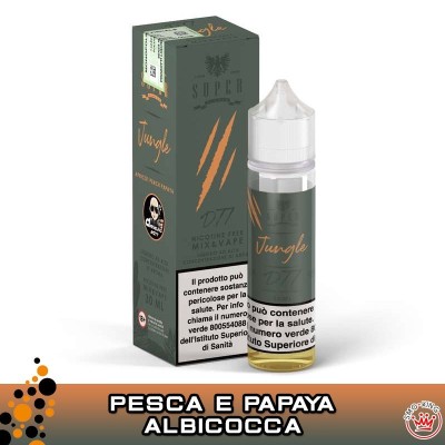 Super Flavor JUNGLE D77 Frutti Tropicali, Pesca, Papaya e Albicocca Mix&Vape 30ml