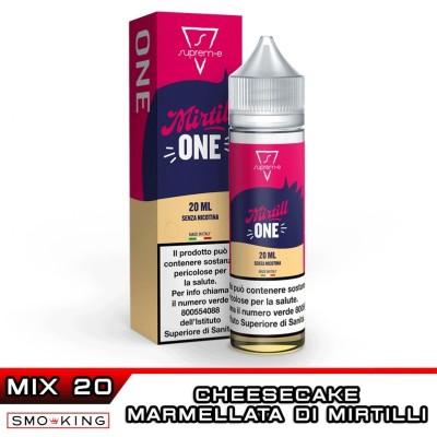 Supreme-E MIRTILLONE Cheesecake e Martmellata di Mirtilli Mix&Vape 20ml