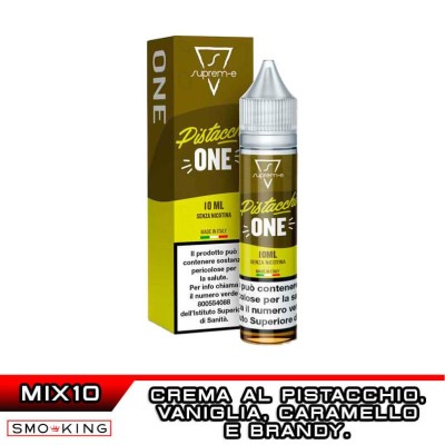 Supreme-E PISTACCHIONE Crema Pistacchio, Vaniglia, Caramello e Brandy Mix&Vape 10ml