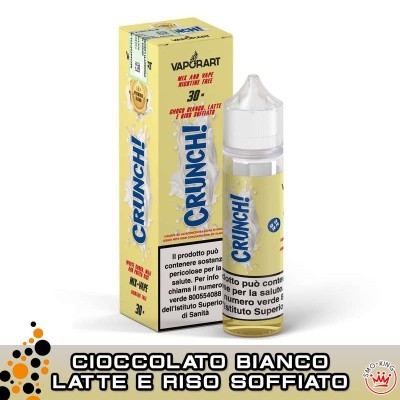 Vaporart CRUNCH Cioccolato Bianco, Latte e Riso Soffiato Mix&Vape 30ml