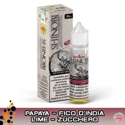 Vaporart SHINOBI Papaya, Fico d'India, Lime e Zucchero Mix&Vape 30ml