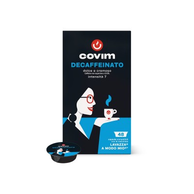 96 Capsule Caffè Covim Decaffeinato Dek - Compatibili Lavazza A Modo Mio