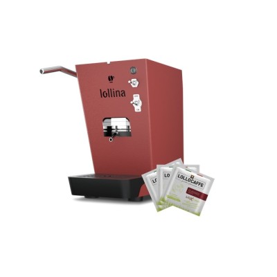 Macchina Caffè a Cialde 44mm Lollo LOLLINA PLUS Rossa + 40 Cialde Omaggio Macchina Caffè a Cialde 44mm Lollo LOLLINA PLUS Rossa + 40 Cialde Omaggio