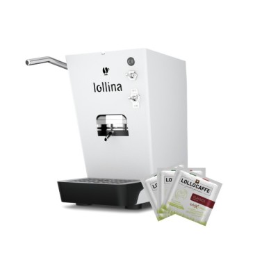 Macchina Caffè a Cialde 44mm Lollo LOLLINA PLUS Bianca + 40 Cialde Omaggio Macchina Caffè a Cialde 44mm Lollo LOLLINA PLUS Bianca + 40 Cialde Omaggio