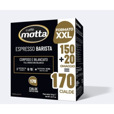 150+20 Cialde 44mm Caffè Motta Espresso Barista XXL