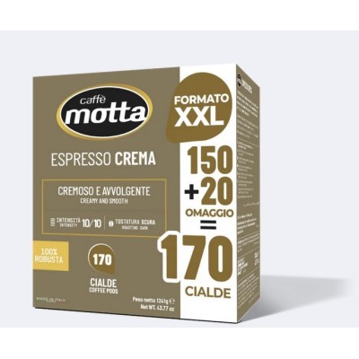 150+20 Cialde 44mm Caffè Motta Espresso Crema XXL