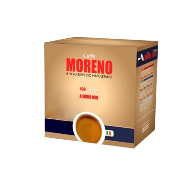 100 Capsule Caffè Moreno Aroma Espresso - Compatibili Lavazza A Modo Mio