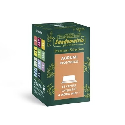 16 Capsule Sandemetrio Agrumi Bio - Compatibili Lavazza A Modo Mio
