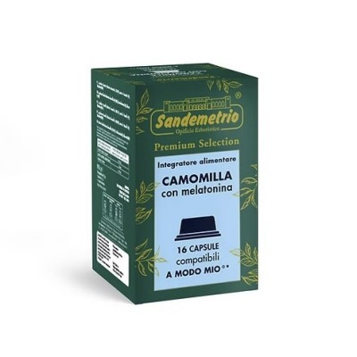 16 Capsule Sandemetrio Camomilla con Melatonina - Compatibili Lavazza A Modo Mio