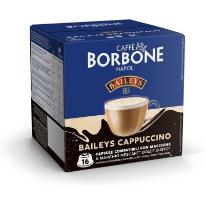 16 Capsule Borbone Cappuccino Irish Baileys - Compatibili Nescafe Dolce Gusto