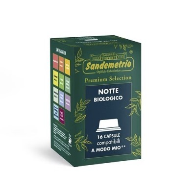 16 Capsule Sandemetrio Notte Bio - Compatibili Lavazza A Modo Mio