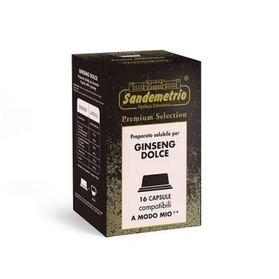 16 Capsule Sandemetrio Ginseng Dolce Solubile - Compatibili Lavazza A Modo Mio
