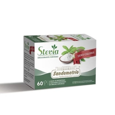 60 Bustine Sandemetrio Zucchero Edulcorante Stevia