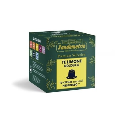 10 Capsule Sandemetrio Te Limone Bio - Compatibili Nespresso