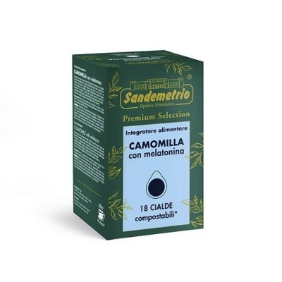 18 Cialde 44mm Sandemetrio Camomilla con Melatonina