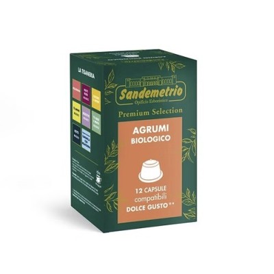 12 Capsule Sandemetrio Agrumi Bio - Compatibili Nescafe Dolce Gusto