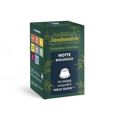12 Capsule Sandemetrio Notte Bio - Compatibili Nescafe Dolce Gusto