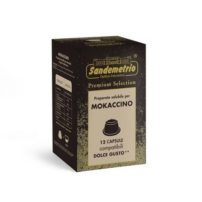 12 Capsule Sandemetrio Mokaccino Solubile - Compatibili Nescafe Dolce Gusto