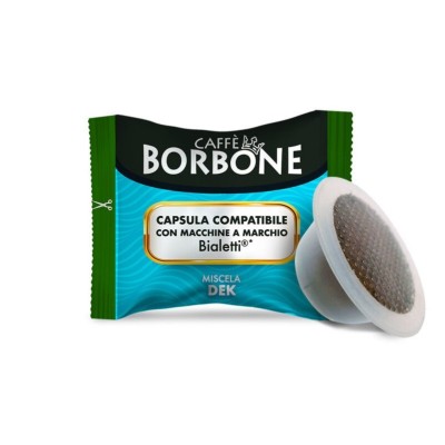 100 Capsule Caffè Borbone Decaffeinato Dek - Compatibili Bialetti