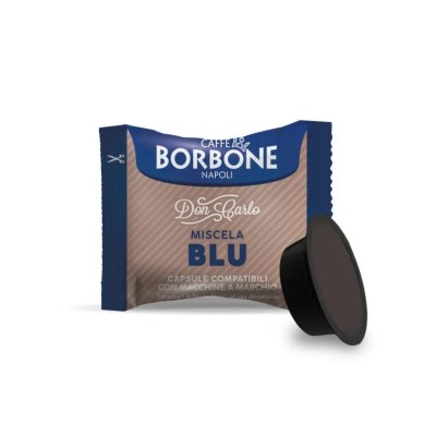 100 Capsule Caffè Borbone Don Carlo Blu - Compatibili Lavazza A Modo Mio