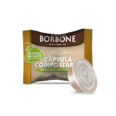 100 Capsule Caffè Borbone Don Carlo Oro Compostabili - Compatibili Lavazza A Modo Mio