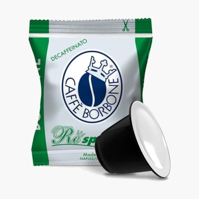 100 Capsule Caffè Borbone Respresso Decaffeinato Dek - Compatibili Nespresso