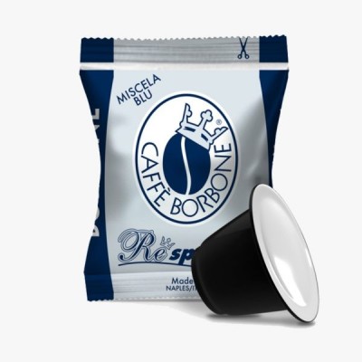 50 Capsule Caffè Borbone Respresso Blu - Compatibili Nespresso